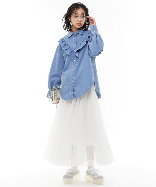 Narcissus（ナルシス）の「【Narcissus】ボリュームチュールスカート（スカート・レディース・ホワイト/ブラック・FREE）」の16枚目の写真