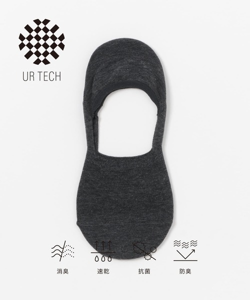 URBAN RESEARCH（アーバンリサーチ）の「『UR TECH』薄手カバーソックス（ソックス/靴下・メンズ・ブラック/チャコールグレー/ホワイト・25-28）」の3枚目の写真