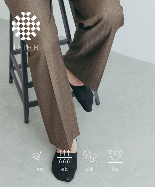 URBAN RESEARCH（アーバンリサーチ）の「『UR TECH』薄手カバーソックス（ソックス/靴下・メンズ・ブラック/チャコールグレー/ホワイト・25-28）」の2枚目の写真