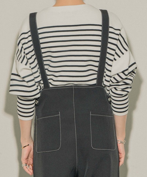 ottilie（オティーリエ）の「ottilie ミラノリブボーダープルオーバー（Tシャツ/カットソー・レディース・ピンク/グリーン/ブラック・FREE）」の15枚目の写真