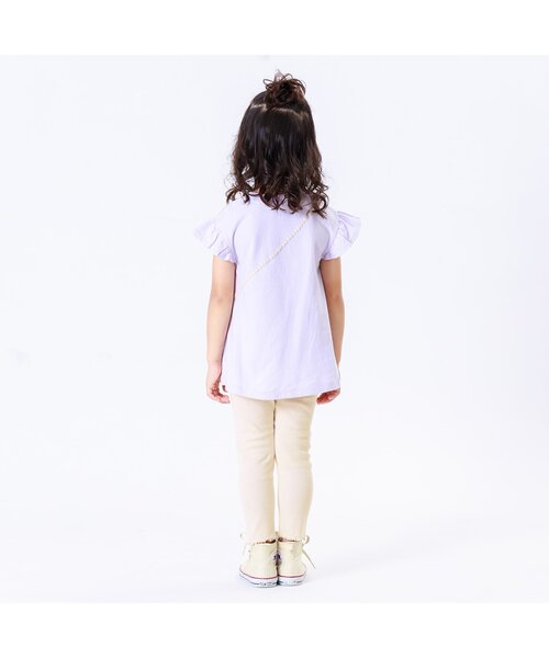 Ampersand(アンパサンド)の「9分レギンス(レギンス/スパッツ・キッズ・アイボリー/ブラウン/ピンク/チャコール・120/80/95/100/130/90/70/140/110)」の6枚目の写真