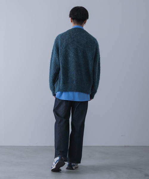 INTER FACTORY(インターファクトリー)の「てる - WIDE SILHOUETTE SHIRT / ワイドシルエットシャツ made in INTER FACTORY(シャツ/ブラウス・メンズ・チャコールグレー/ブルー・1/2/3)」の12枚目の写真