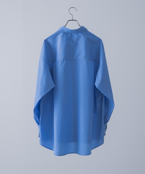 INTER FACTORY(インターファクトリー)の「てる - WIDE SILHOUETTE SHIRT / ワイドシルエットシャツ made in INTER FACTORY(シャツ/ブラウス・メンズ・チャコールグレー/ブルー・1/2/3)」の20枚目の写真