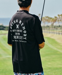 Hurley  | 【ムラサキスポーツ別注】Hurley/ハーレー 半袖ラッシュガード バックプリント/モックネックラッシュガード オーバーサイズ/UVカット PHANTOM OVERSIZE OFFSHOREWINDOW MOCK SHORT SLEEVE/23S01MRG05(ラッシュガード)