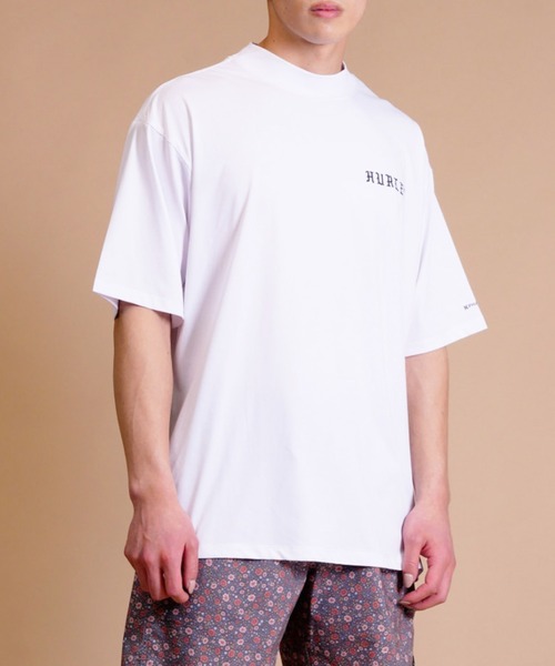 Hurley （ハーレー）の「【ムラサキスポーツ別注】Hurley/ハーレー 半袖ラッシュガード バックプリント/モックネックラッシュガード オーバーサイズ/UVカット PHANTOM OVERSIZE OFFSHOREWINDOW MOCK SHORT SLEEVE/23S01MRG05（ラッシュガード・メンズ・ブラック/ホワイト・M/L/XL）」の12枚目の写真