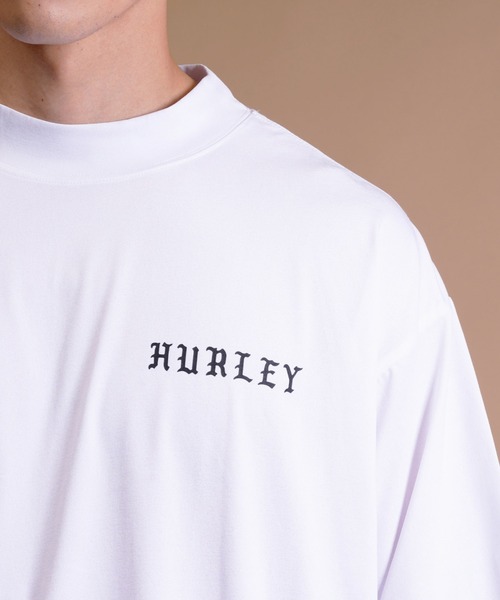 Hurley （ハーレー）の「【ムラサキスポーツ別注】Hurley/ハーレー 半袖ラッシュガード バックプリント/モックネックラッシュガード オーバーサイズ/UVカット PHANTOM OVERSIZE OFFSHOREWINDOW MOCK SHORT SLEEVE/23S01MRG05（ラッシュガード・メンズ・ブラック/ホワイト・M/L/XL）」の6枚目の写真