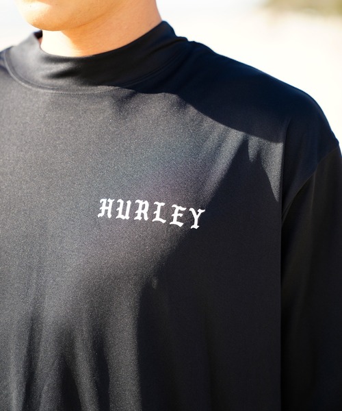 Hurley （ハーレー）の「【ムラサキスポーツ別注】Hurley/ハーレー 半袖ラッシュガード バックプリント/モックネックラッシュガード オーバーサイズ/UVカット PHANTOM OVERSIZE OFFSHOREWINDOW MOCK SHORT SLEEVE/23S01MRG05（ラッシュガード・メンズ・ブラック/ホワイト・M/L/XL）」の20枚目の写真