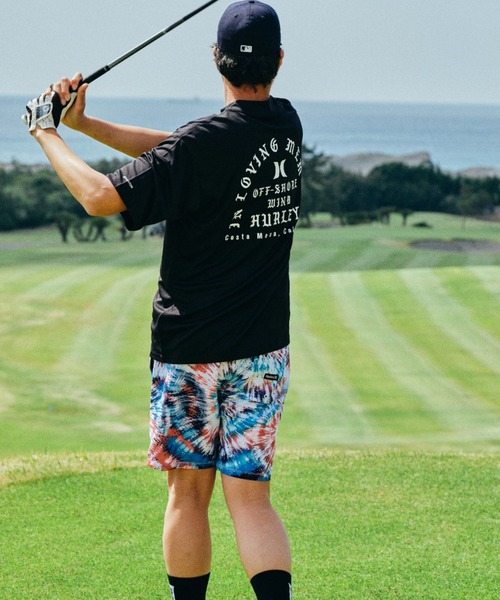 Hurley （ハーレー）の「【ムラサキスポーツ別注】Hurley/ハーレー 半袖ラッシュガード バックプリント/モックネックラッシュガード オーバーサイズ/UVカット PHANTOM OVERSIZE OFFSHOREWINDOW MOCK SHORT SLEEVE/23S01MRG05（ラッシュガード・メンズ・ブラック/ホワイト・M/L/XL）」の10枚目の写真