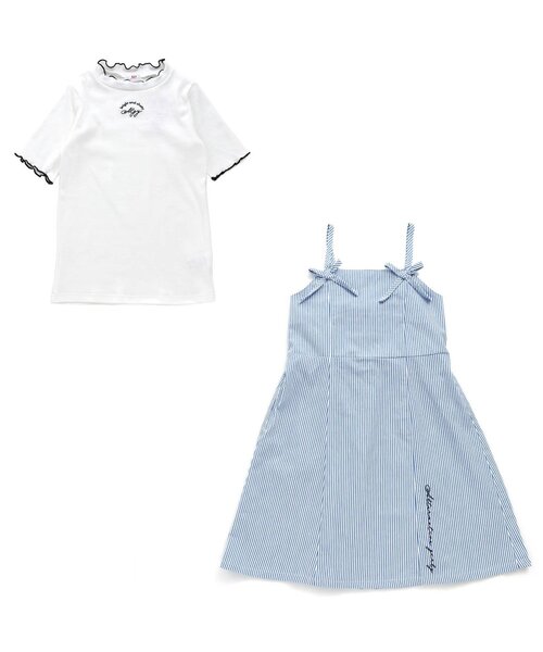 algy（アルジー）の「キャミワンピ＆メローリブTセット（ワンピース・キッズ・ラベンダー/ブラック/ストライプ・X-SMALL/XX-SMALL/MEDIUM/XXX-SMALL/SMALL）」の16枚目の写真
