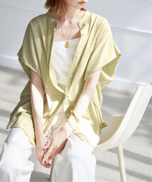 SLOBE IENA | 《追加》レーヨンボイル バンドカラーブラウス(シャツ/ブラウス)