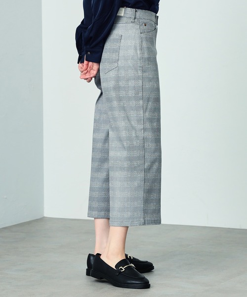 C17（シーセブンティーン）の「C17 LACHICガウチョパンツ（デニムパンツ・レディース・チェック/インディゴブルー/ベージュ/その他2・X-SMALL/SMALL/MEDIUM/LARGE/X-LARGE）」の14枚目の写真