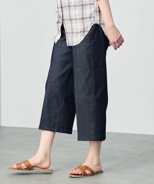 C17（シーセブンティーン）の「C17 LACHICガウチョパンツ（デニムパンツ・レディース・チェック/インディゴブルー/ベージュ/その他2・X-SMALL/SMALL/MEDIUM/LARGE/X-LARGE）」の18枚目の写真