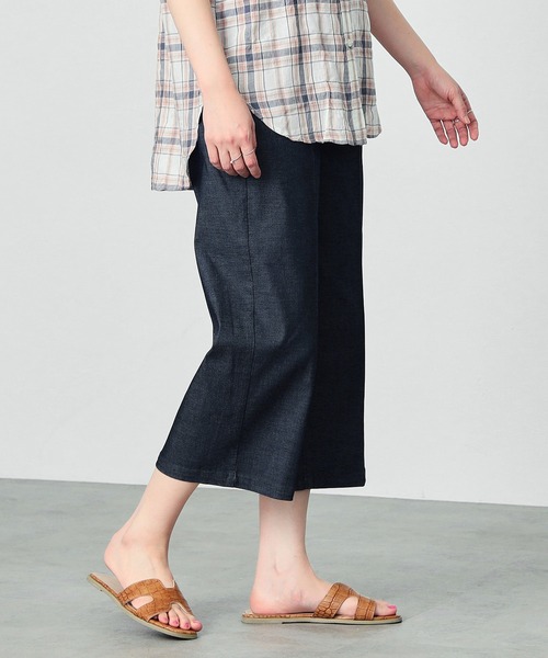 C17（シーセブンティーン）の「C17 LACHICガウチョパンツ（デニムパンツ・レディース・チェック/インディゴブルー/ベージュ/その他2・X-SMALL/SMALL/MEDIUM/LARGE/X-LARGE）」の15枚目の写真