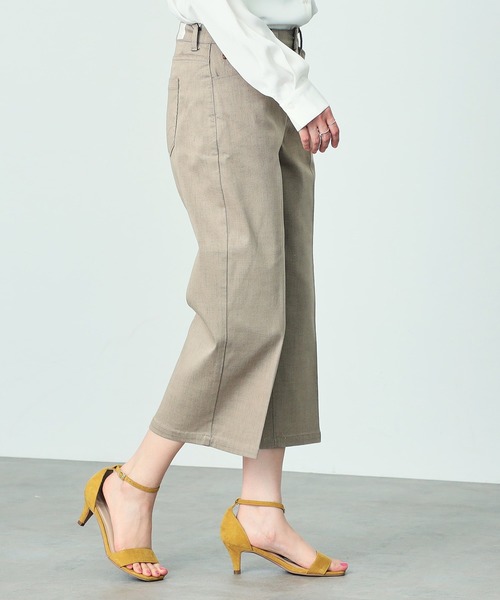 C17（シーセブンティーン）の「C17 LACHICガウチョパンツ（デニムパンツ・レディース・チェック/インディゴブルー/ベージュ/その他2・X-SMALL/SMALL/MEDIUM/LARGE/X-LARGE）」の16枚目の写真