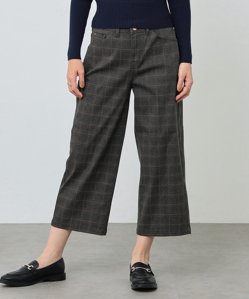 C17（シーセブンティーン）の「C17 LACHICガウチョパンツ（デニムパンツ・レディース・チェック/インディゴブルー/ベージュ/その他2・X-SMALL/SMALL/MEDIUM/LARGE/X-LARGE）」の6枚目の写真