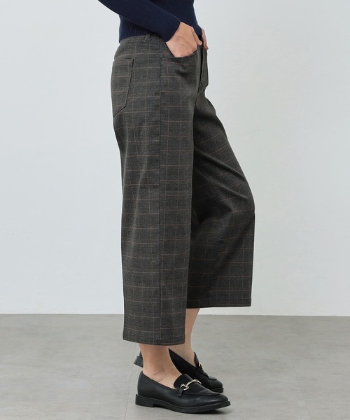 C17（シーセブンティーン）の「C17 LACHICガウチョパンツ（デニムパンツ・レディース・チェック/インディゴブルー/ベージュ/その他2・X-SMALL/SMALL/MEDIUM/LARGE/X-LARGE）」の8枚目の写真