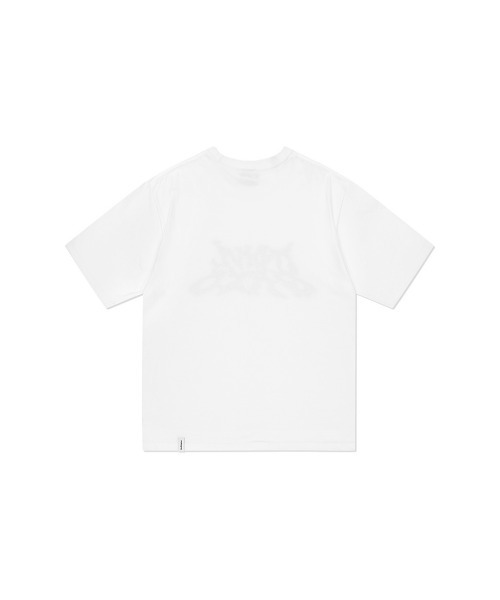 MAHAGRID(マハグリッド)の「『mahagrid/マハグリッド』TRIBAL LOGO TEE/トライバル 半袖 Tシャツ カットソー(Tシャツ/カットソー・メンズ・ホワイト/ベージュ・L/M)」の4枚目の写真