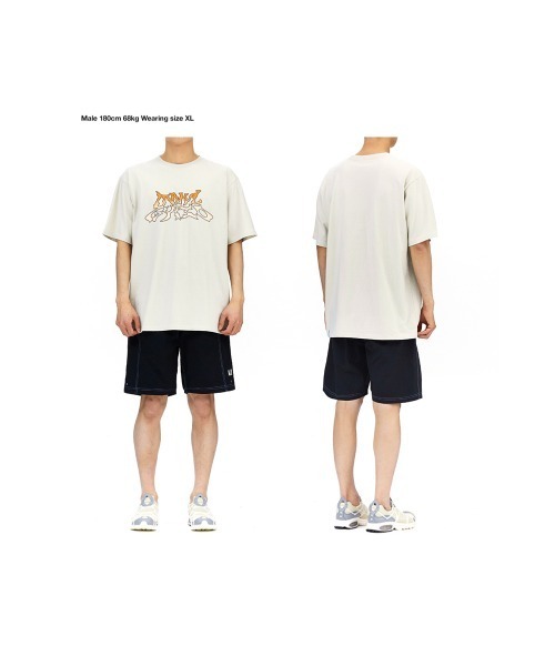 MAHAGRID(マハグリッド)の「『mahagrid/マハグリッド』TRIBAL LOGO TEE/トライバル 半袖 Tシャツ カットソー(Tシャツ/カットソー・メンズ・ホワイト/ベージュ・L/M)」の13枚目の写真