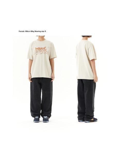 mahagrid/マハグリッド』TRIBAL LOGO TEE/トライバル 半袖 Tシャツ