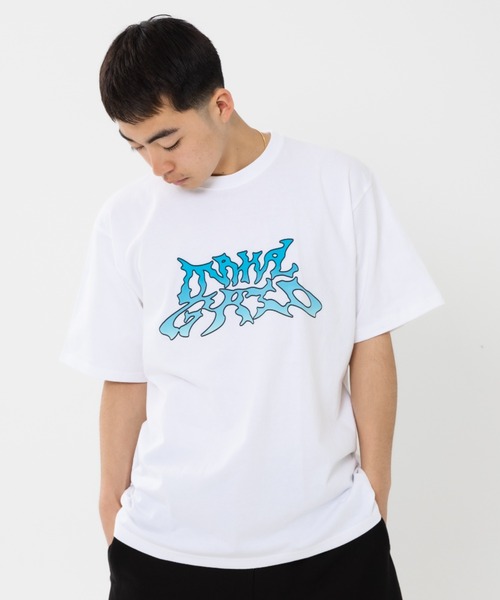 MAHAGRID(マハグリッド)の「『mahagrid/マハグリッド』TRIBAL LOGO TEE/トライバル 半袖 Tシャツ カットソー(Tシャツ/カットソー・メンズ・ホワイト/ベージュ・L/M)」の15枚目の写真