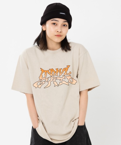 MAHAGRID(マハグリッド)の「『mahagrid/マハグリッド』TRIBAL LOGO TEE/トライバル 半袖 Tシャツ カットソー(Tシャツ/カットソー・メンズ・ホワイト/ベージュ・L/M)」の22枚目の写真