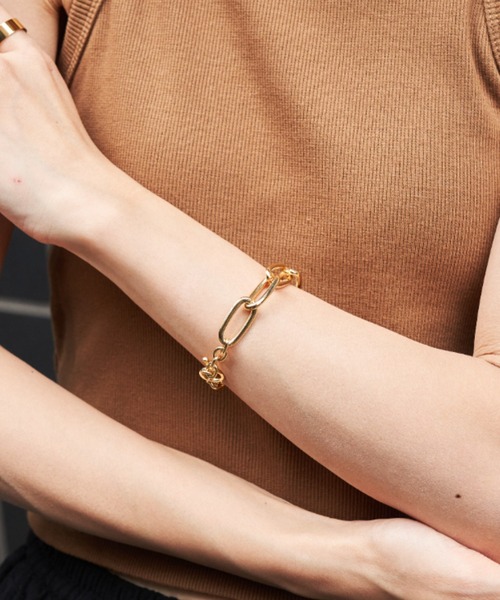 Auntie Rosa Holiday（アンティローザホリデー）の「デザインチェーンブレスレット（ブレスレット・レディース・シルバー/ゴールド・FREE）」の6枚目の写真