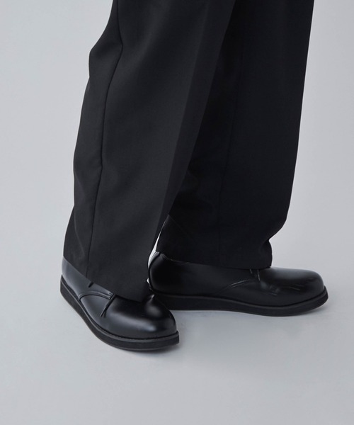 LUCY（ルーシー）の「LUCY/【セットアップ対応】イージーケア 2タックワイドスラックス（スラックス・メンズ・ブラック/ブルー/ライトグレー/ブラック系その他・MEDIUM/LARGE）」の18枚目の写真