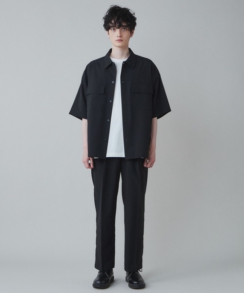 LUCY（ルーシー）の「LUCY/【セットアップ対応】イージーケア 2タックワイドスラックス（スラックス・メンズ・ブラック/ブルー/ライトグレー/ブラック系その他・MEDIUM/LARGE）」の13枚目の写真