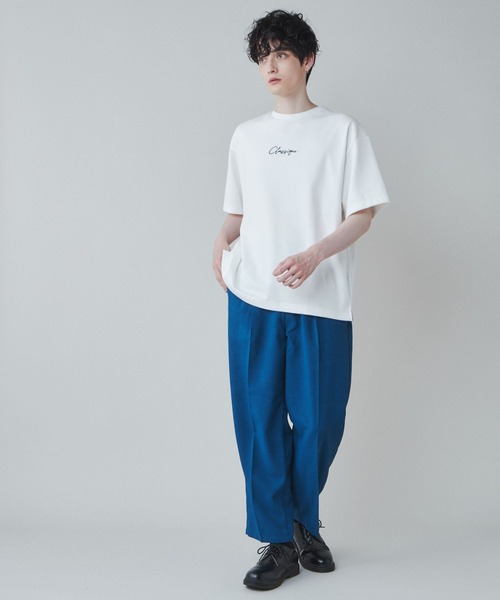 LUCY（ルーシー）の「LUCY/【セットアップ対応】イージーケア 2タックワイドスラックス（スラックス・メンズ・ブラック/ブルー/ライトグレー/ブラック系その他・MEDIUM/LARGE）」の7枚目の写真