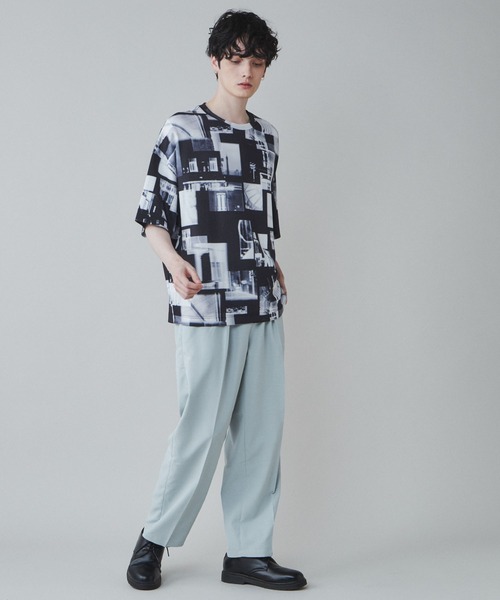 LUCY（ルーシー）の「LUCY/【セットアップ対応】イージーケア 2タックワイドスラックス（スラックス・メンズ・ブラック/ブルー/ライトグレー/ブラック系その他・MEDIUM/LARGE）」の8枚目の写真