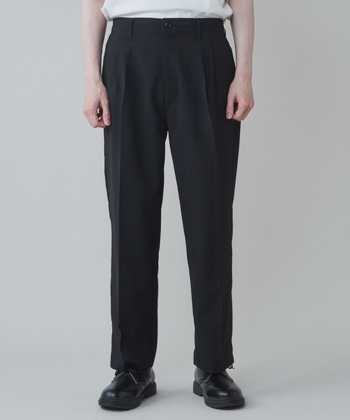 LUCY（ルーシー）の「LUCY/【セットアップ対応】イージーケア 2タックワイドスラックス（スラックス・メンズ・ブラック/ブルー/ライトグレー/ブラック系その他・MEDIUM/LARGE）」の9枚目の写真