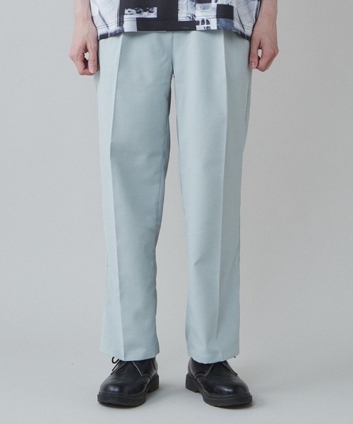 LUCY（ルーシー）の「LUCY/【セットアップ対応】イージーケア 2タックワイドスラックス（スラックス・メンズ・ブラック/ブルー/ライトグレー/ブラック系その他・MEDIUM/LARGE）」の12枚目の写真