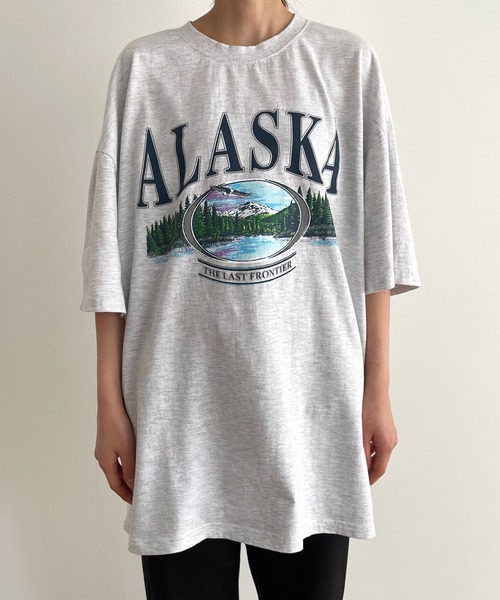 CANAL JEAN(キャナルジーン)の「El mar ALASKA半袖Tシャツ(Tシャツ/カットソー・レディース・ネイビー/ライトグレー・ONE SIZE)」の11枚目の写真