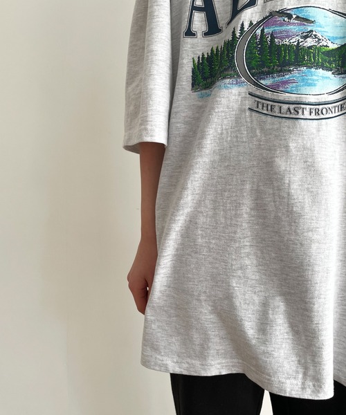 CANAL JEAN(キャナルジーン)の「El mar ALASKA半袖Tシャツ(Tシャツ/カットソー・レディース・ネイビー/ライトグレー・ONE SIZE)」の15枚目の写真