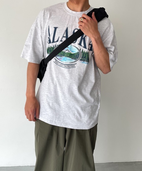 CANAL JEAN(キャナルジーン)の「El mar ALASKA半袖Tシャツ(Tシャツ/カットソー・レディース・ネイビー/ライトグレー・ONE SIZE)」の21枚目の写真
