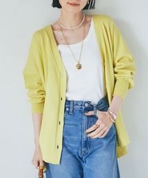 ロングシーズン使える/クールコットンワイドカーディガン