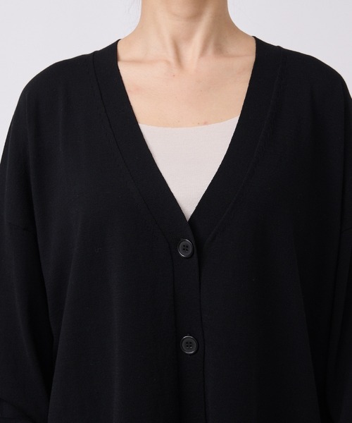 RIVE DROITE（リヴドロワ）の「ロングシーズン使える/クールコットンワイドカーディガン（カーディガン/ボレロ・レディース・イエロー/ブラック/ベージュ・FREE）」の22枚目の写真