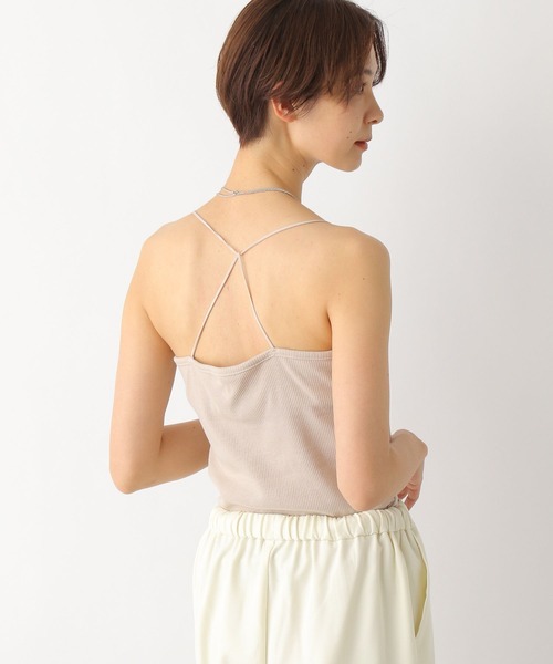 LEPSIM(レプシィム)の「カップ付きホソキャミ 175280(キャミソール・レディース・グレイッシュベージュ/ブラウン/ブラック/オフホワイト・FREE)」の8枚目の写真