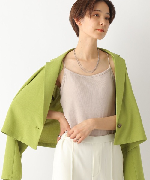 LEPSIM(レプシィム)の「カップ付きホソキャミ 175280(キャミソール・レディース・グレイッシュベージュ/ブラウン/ブラック/オフホワイト・FREE)」の20枚目の写真