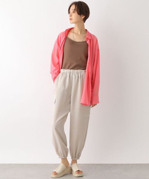 LEPSIM(レプシィム)の「カップ付きホソキャミ 175280(キャミソール・レディース・グレイッシュベージュ/ブラウン/ブラック/オフホワイト・FREE)」の12枚目の写真