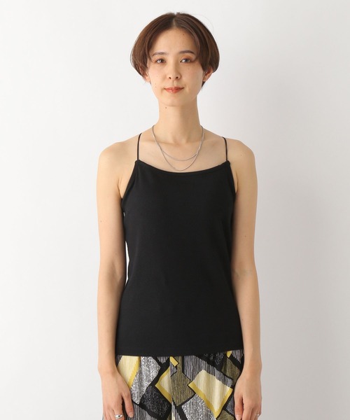 LEPSIM(レプシィム)の「カップ付きホソキャミ 175280(キャミソール・レディース・グレイッシュベージュ/ブラウン/ブラック/オフホワイト・FREE)」の18枚目の写真