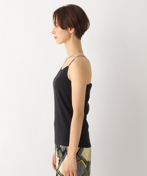 LEPSIM(レプシィム)の「カップ付きホソキャミ 175280(キャミソール・レディース・グレイッシュベージュ/ブラウン/ブラック/オフホワイト・FREE)」の9枚目の写真