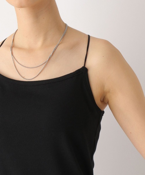 LEPSIM(レプシィム)の「カップ付きホソキャミ 175280(キャミソール・レディース・グレイッシュベージュ/ブラウン/ブラック/オフホワイト・FREE)」の16枚目の写真