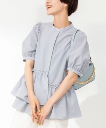 NOLLEY’S Sophi | サッカーペプラムギャザーブラウス(シャツ/ブラウス)