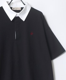 BEVERLY HILLS POLO CLUB/ビバリーヒルズポロクラブ オーバーサイズ ロゴ ワンポイント刺繍 半袖ラガーシャツ