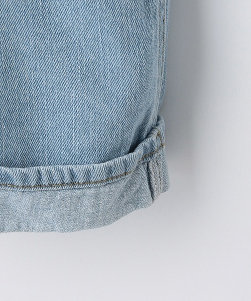 LOVETOXIC(ラブトキシック)の「ショートサロペット(サロペット/オーバーオール・キッズ・グレー/サックスブルー/オフホワイト・M/S/L/SS)」の11枚目の写真