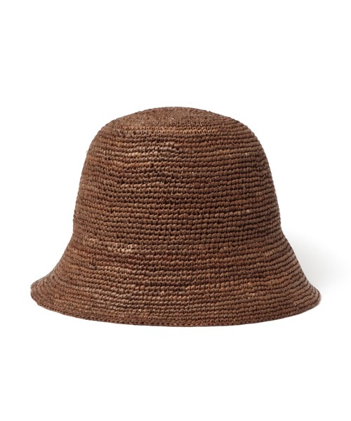 A part by(アパートバイ)の「ラフィアバケットハット(ハット・レディース・ブラウン/ライトベージュ・FREE)」の1枚目の写真