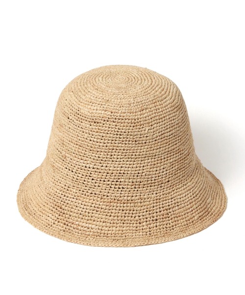 A part by(アパートバイ)の「ラフィアバケットハット(ハット・レディース・ブラウン/ライトベージュ・FREE)」の2枚目の写真