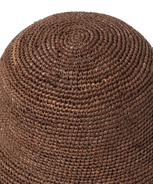 A part by(アパートバイ)の「ラフィアバケットハット(ハット・レディース・ブラウン/ライトベージュ・FREE)」の4枚目の写真