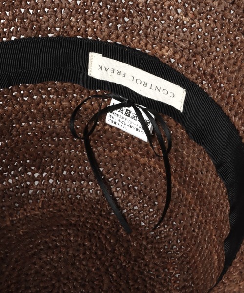 A part by(アパートバイ)の「ラフィアバケットハット(ハット・レディース・ブラウン/ライトベージュ・FREE)」の8枚目の写真